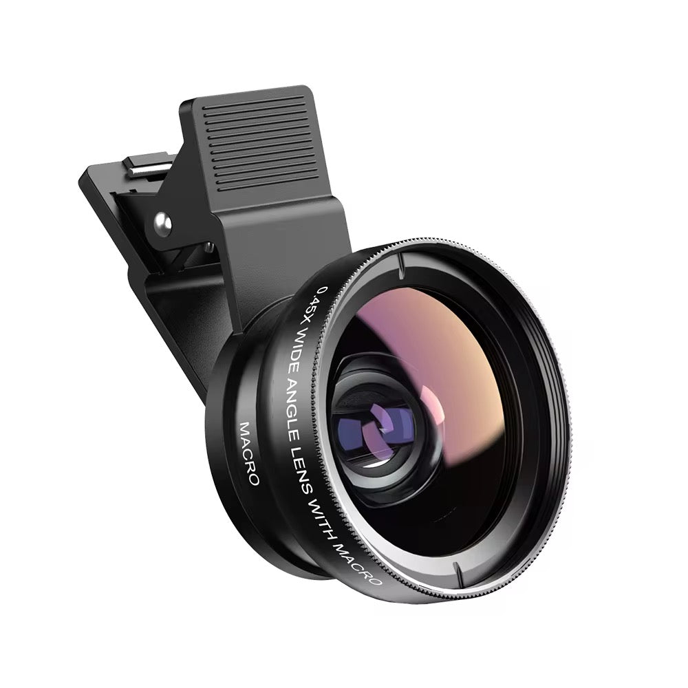 Lentille Universelle Clip Grand Angle + Macro – Boost ta caméra