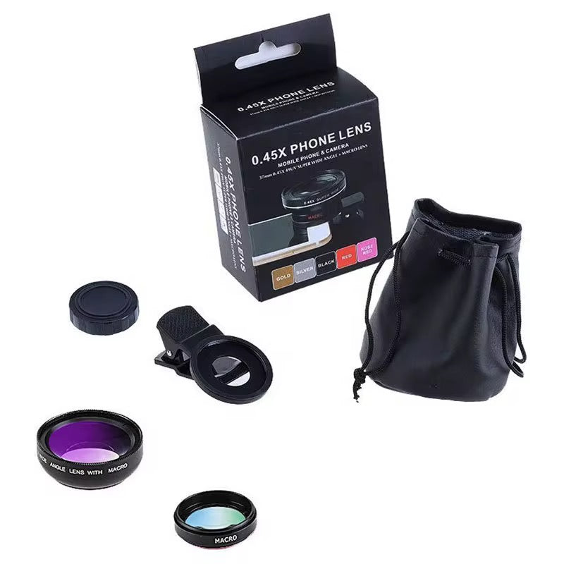 Lentille Universelle Clip Grand Angle + Macro – Boost ta caméra